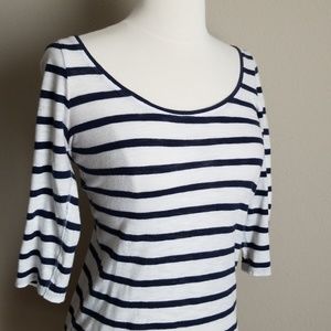 American eagle 3/4 sleeve striped shirt
